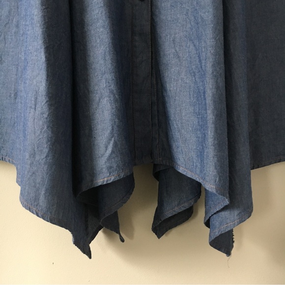 Chetta B Chambray Fit and Flare Dress - Picture 4 of 7